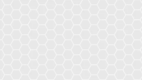 Dynamic Hexagon Animation in a Seamless Grid for Modern Visuals 库存影片 294141845