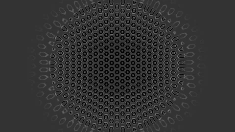 Dynamic Hexagonal Pressure Wave Effect in Motion Stock Footage 291071790