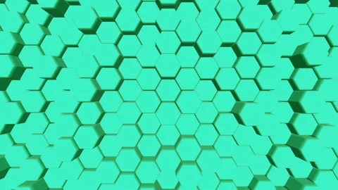 Dynamic Hexagons. Abstract 3d background. Blue backdrop. Stock Footage 171123356