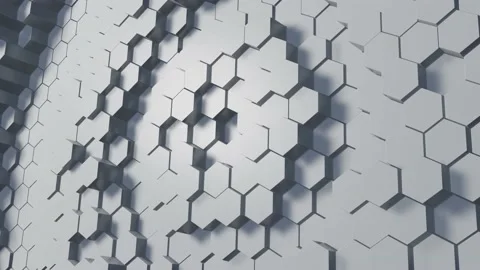 Dynamic Hexagons. Abstract 3d background. Stock Footage 228321250