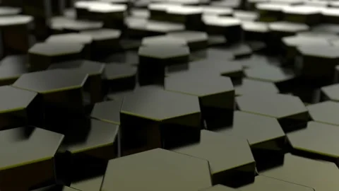 Dynamic Hexagons. Abstract 3d background. Stock Footage 228321252