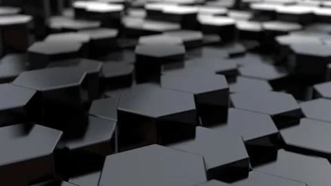 Dynamic Hexagons. Abstract 3d background. Stock Footage 228321264