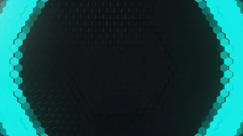 Dynamic Hexagons. Abstract 3d background. Stock Footage 228321278