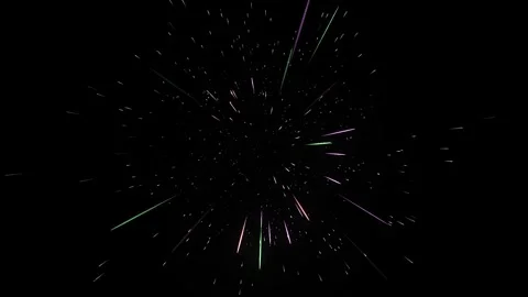 A dynamic high-speed visual effect unfolds against a deep black background, Stock Footage 340141952