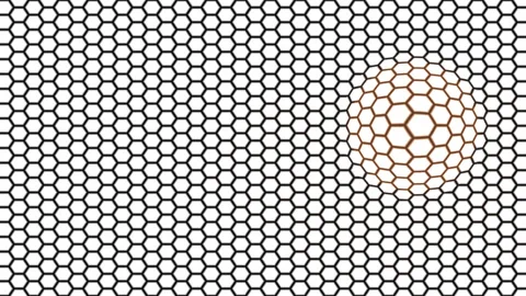 Dynamic Hive Grid with Moving Lens Stock Footage 291077356