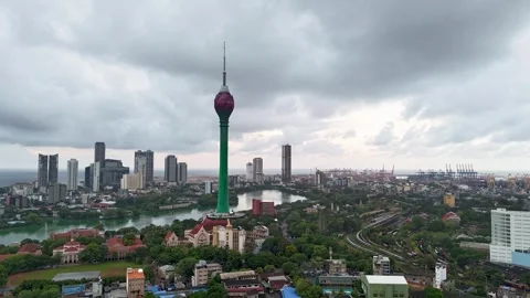 A dynamic hyperlapse capturing Colombos bustling cityscape, modern skyline,.. Stock Footage 328942638