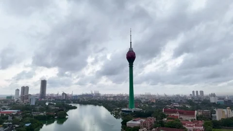A dynamic hyperlapse capturing Colombos bustling cityscape, modern skyline,.. Stock Footage 328945361
