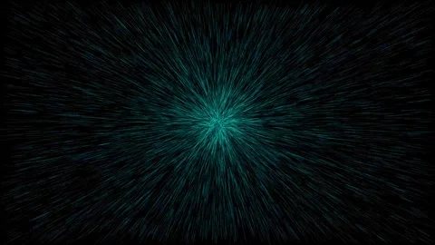 Dynamic hyperspace jump animation with streaks of cyan light in a modern, cle Stock Footage 337540598