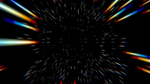 Dynamic Hyperspace Warp Speed Light Streaks Abstract Motion Background for V Stock Footage 340030055