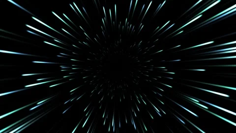 Dynamic Hyperspace Warp Speed Light Streaks Zoom Background Stock Footage 340030133