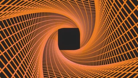 Dynamic immersion in a swirling geometric vortex. Stock Footage 335098375