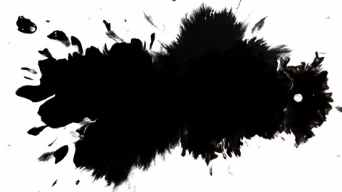 Dynamic Ink Splash Effects Displayed Beautifully on a White Background, Creating Stock Footage 305989996