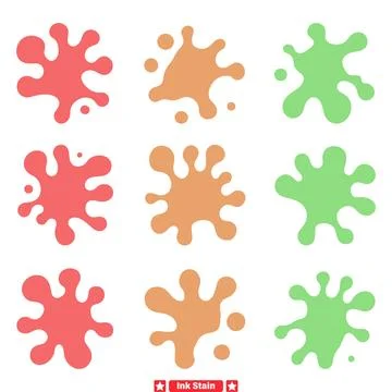 Dynamic Ink Splash Vector Art Elements  Explore Endless Creative Opportunitie Stock Illustration