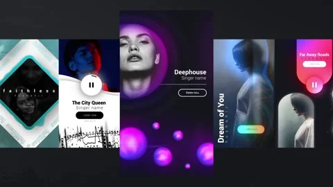 Dynamic Instagram Music Stories Stock After Effects