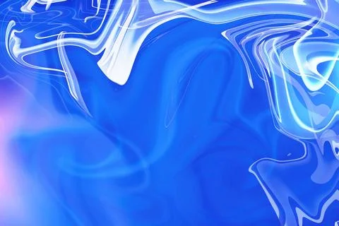 Dynamic interplay of colors, fluidity, and artistic forms in a blue texture.. Illustrazione stock
