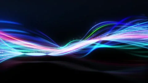 A dynamic interplay of light and color creates a captivating video Stock Footage 281249149