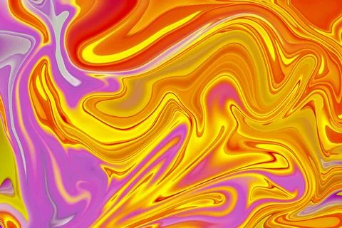 Dynamic interplay of liquify abstract pattern, multicolor art form, and tec.. Stock Photos