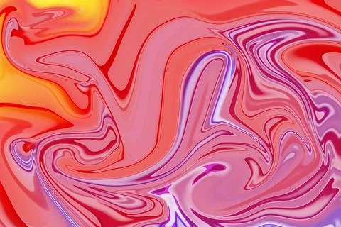 Dynamic interplay of warmth and brightness in abstract modern swirl marbled.. 写真素材