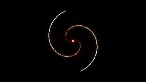 Dynamic Intro Sequence With Sparkling Particles and Circular Motion Stock Footage 331086739