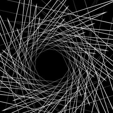 Dynamic irregular geometric lines. Rough, edgy abstract texture, pattern. Illustrazione stock