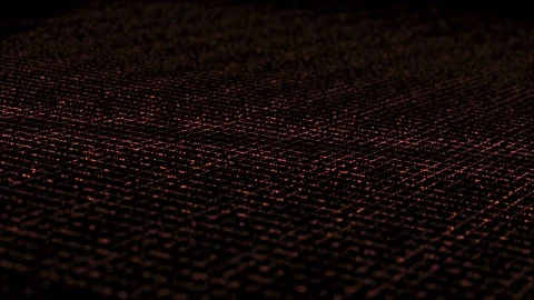 Dynamic Isometric lightning grid red Stock Footage 104097300