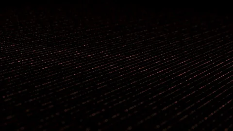 Dynamic Isometric lightning lines red Stock Footage 104096953