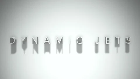 Dynamic jets 3D title animation with shadows on a white background Stock Footage 297855736