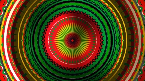 Dynamic Juneteenth Backgrounds - Stylish Loopable Patterns in Bold Colors Stock Footage 275561675