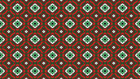 Dynamic Juneteenth Kaleidoscopic Visuals - Loopable Symmetry Patterns Stock Footage 275562242