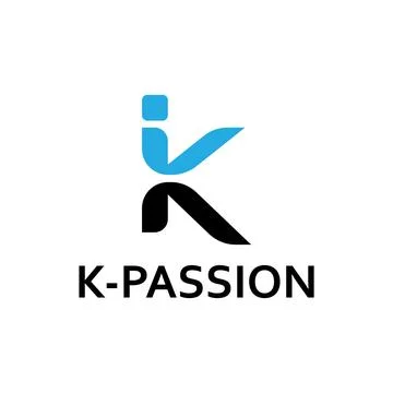 Dynamic K Symbol Creative Passion Stock Illustration
