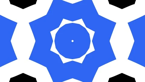 Dynamic Kaleidoscope Abstract Shape Loop Animation Video Background Footage Stock Footage 347342645