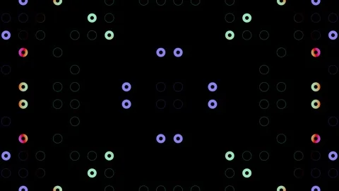 Dynamic kaleidoscope patterns for endless VJ loop experiences at concerts Stock Footage 293677562