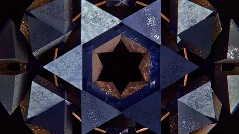 Dynamic kaleidoscope patterns for mesmerizing VJ loops at parties and concerts Stock Footage 293290375