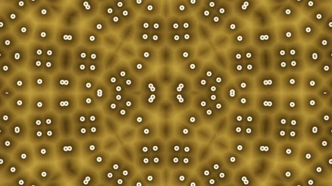 Dynamic Kaleidoscopic Animation of White Dots and Warm Yellow-brown Backgro.. Stock Footage 334244907