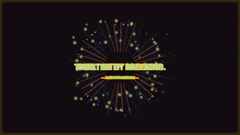 Dynamic kinetic typography motion with abstract particle burst Video stock 346966446