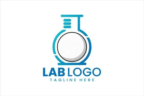 Dynamic Laboratory and Golf Logo Design Illustrazione stock