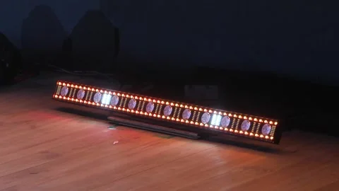 Dynamic LED Linear Stage Light Stock Footage 335522824