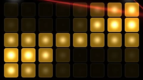 Dynamic LED matrix changing colors Stock Footage 340333627