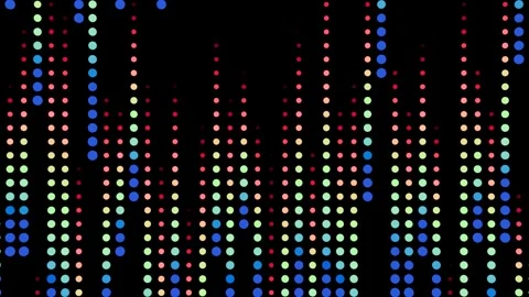 Dynamic LED Patterns for VJ Loops at Energetic Parties and Concerts Stock Footage 293556657