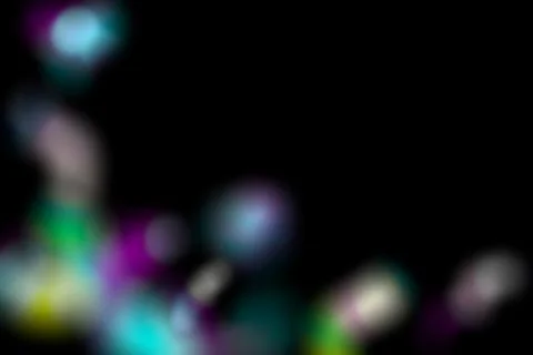 Dynamic lens flare and rainbow prism effect on black background. Colorful Stock Illustration