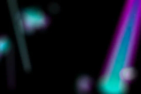 Dynamic lens flare and rainbow prism effect on black background. Colorful Stock Illustration