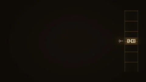 Dynamic light animations create a visual effect in a dark Stock Footage 338202860