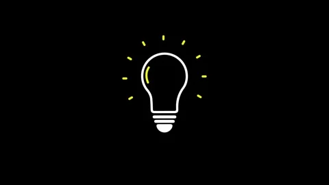Dynamic light bulb animation illustrating ideas innovation and creative thi.. Stock Footage 318131863