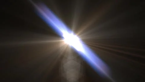 Dynamic light burst with blue and purple rays Video stock 338302070