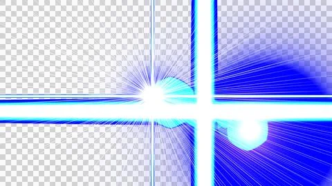 Dynamic Light Burst Radiating Through a Cross Section Stock Illustration