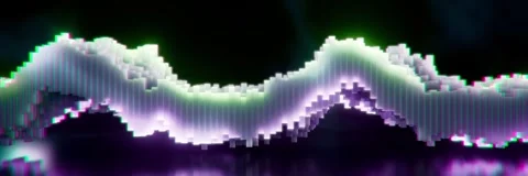 Dynamic light columns rise and fall, fluctuate and cycle as the background. Stock Footage 328501595