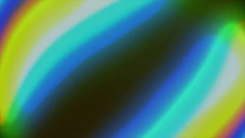 Dynamic light effects with blue, cyan, green, and yellow hues blend smoothly Video stock 330727056