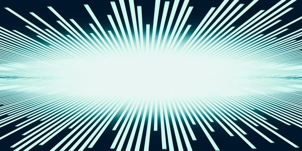 Dynamic light explosion abstract light lines technology 3d illustration Stock Illustration