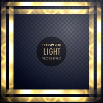 Dynamic light frame effect background vector Stock Illustration