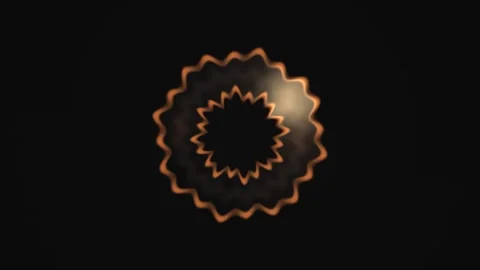Dynamic light pattern with swirling shapes on dark background Stock Footage 338425920